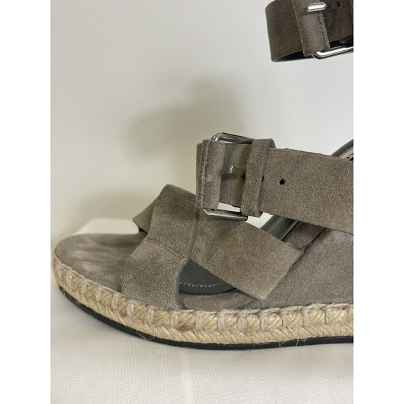 Balenciaga Gray Suede Wedge Espadrilles (See Images) - Picture 4 of 10